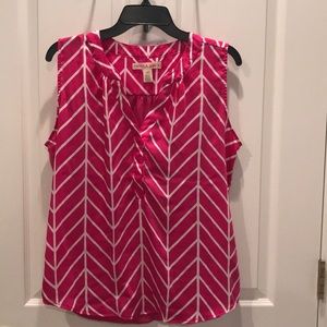 Pink Sleeveless Blouse